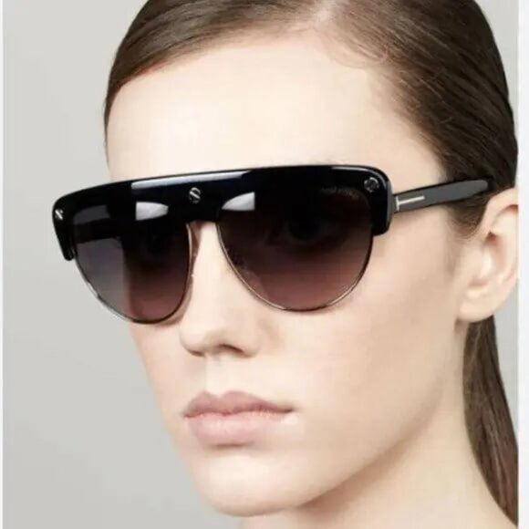 NEW FT0318/S 01B TOM FORD LIANE TF318 01B WOMEN SHINY BLACK/SMOKE SUNGLASSES